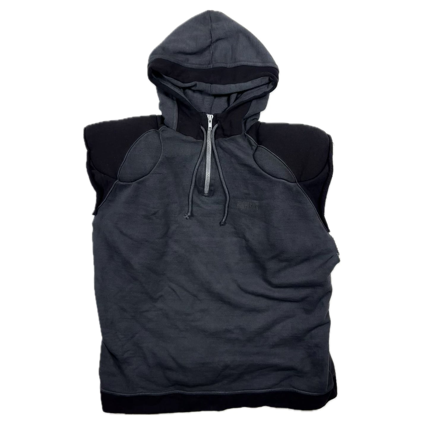 Machine mid zip hoodie chopped