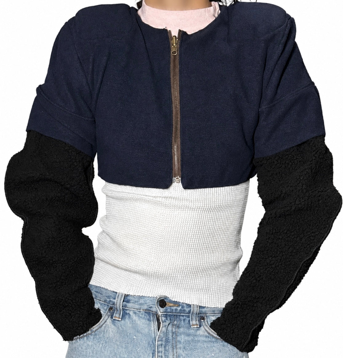 Hybrid machine zip up